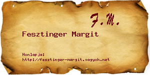 Fesztinger Margit névjegykártya